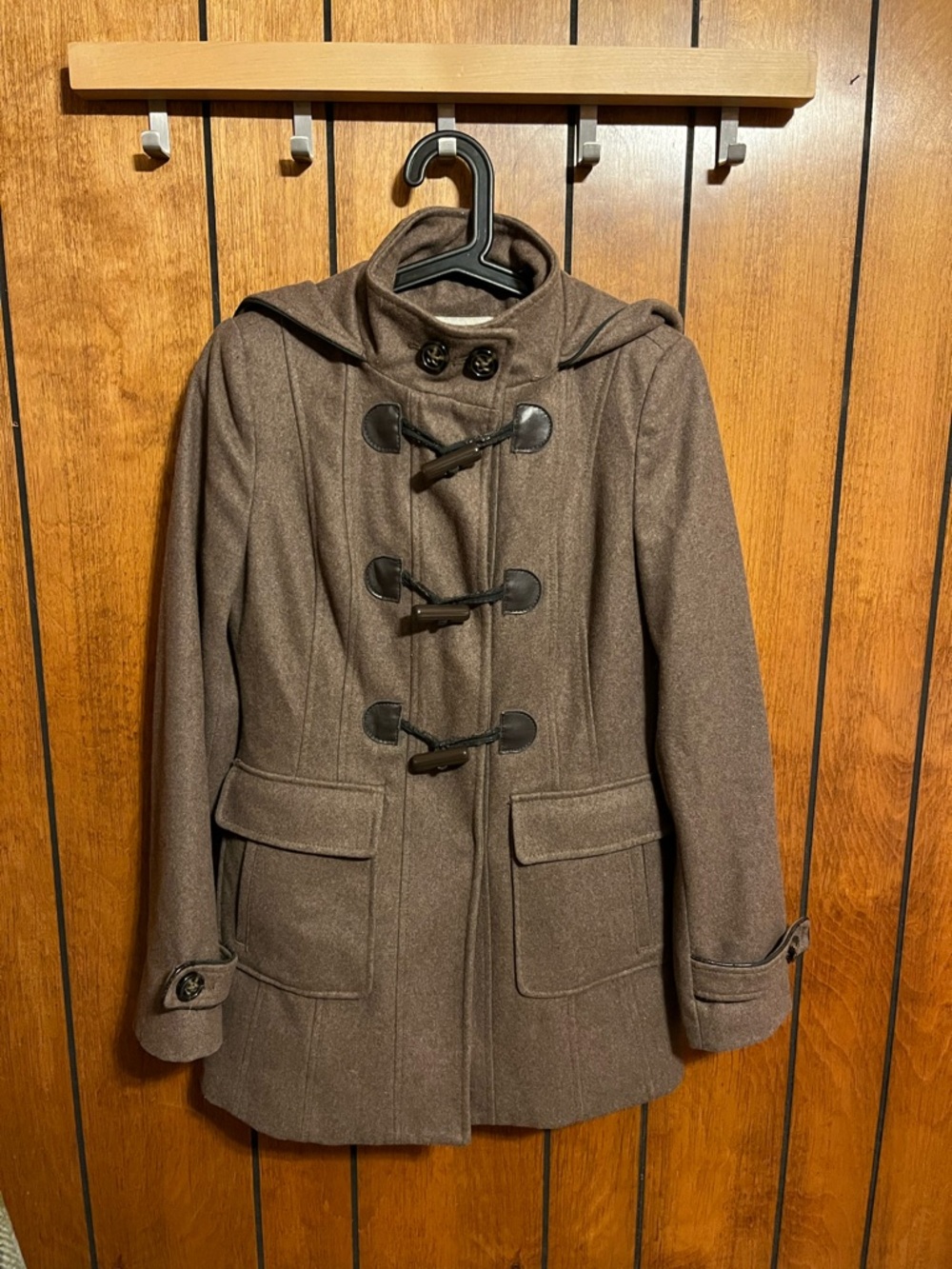 Laundry by Design Brown Hooded Toggle Parka